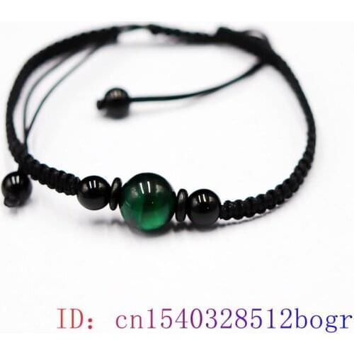 Tiger Eye Beads Bracelet Bangle Chinese Jewelry Amulet Fashion Charm Jade Natural Gemstone Women Gifts