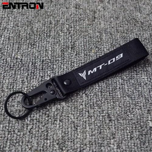 Flash Deals Top Selling Motorcycle 3D embroidery keychain keyRing For Yamaha MT09 MT-09 FZ09 FJ09 High quality Accessories