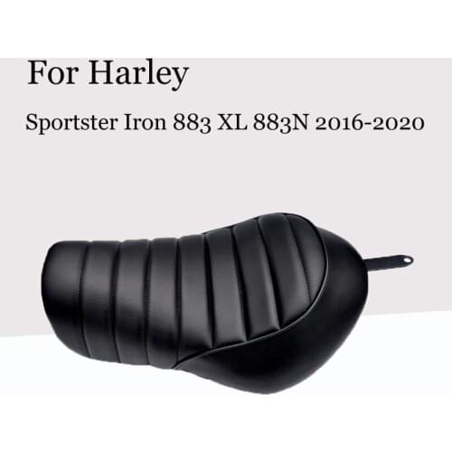 For Harley Sportster Iron 883 XL 883N 2016-2020 Motorcycle refitting Black Detachable Solo Seat Rider Driver Seat Saddle