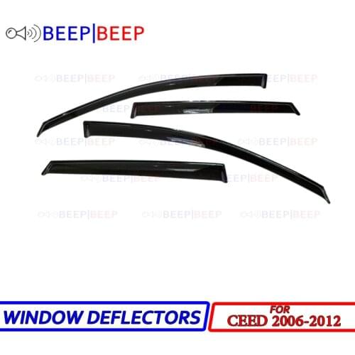 For Kia Ceed 2006-2012 Hatchback car window deflectors sun guard rain wind vent visor cover car styling accessories