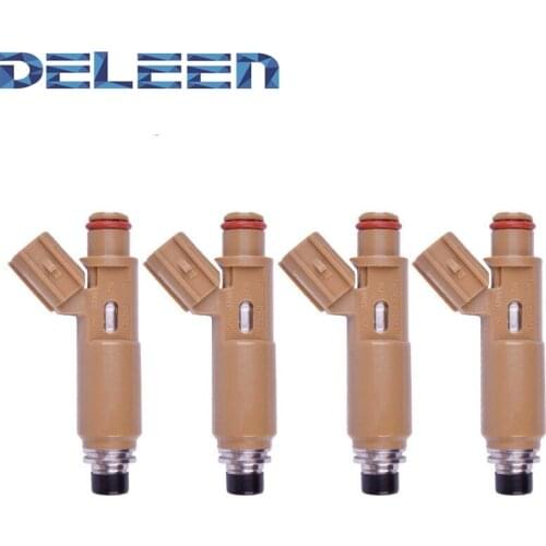 Deleen 4x High impedance Fuel Injector 23250-22020 For Toyota Car Accessories