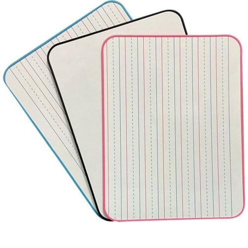 Childrens Graffiti Whiteboard Double-sided Four-line Three-plaid Non-magnetic Drawing Board for Kids Office School Supplies