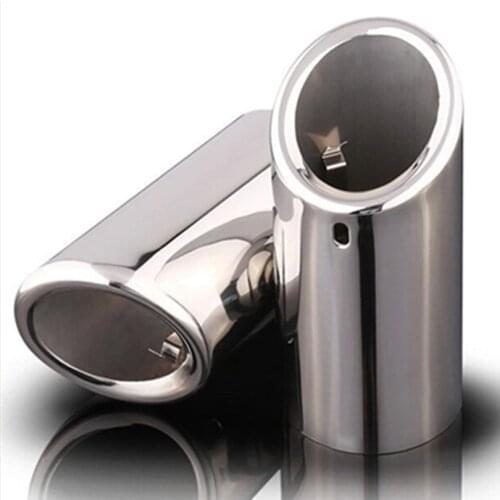 Exhaust Muffler Tip End Pipe Stainless Steel For 2012 2013 2014 Volkswagen VW jetta MK6 1.4t 2.0tdi skoda Octavia golf 6 golf 7