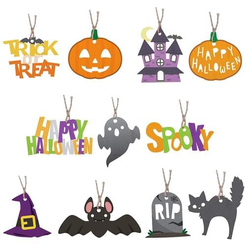 2021 New Halloween decorations listing holiday party pendant Cutting Dies Wooden Knife Compatible Most Manual Die Cut Cutters