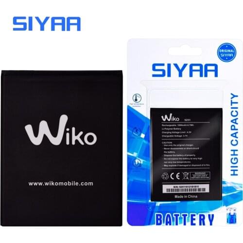 Original SIYAA 5251 Battery For Wiko 5251 1800mAh High Capacity Replacement Mobile Phone Bateria Lithium Polymer Batteries