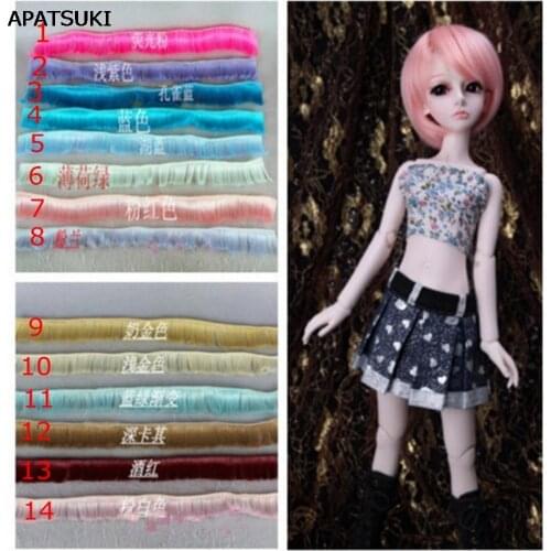 5cm*100cm Doll Wigs Fringe Hair BJD/SD Doll Hair DIY High-temperature Wire Many colors Wavy hair Wigs