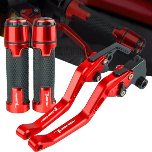 Motorcycle CNC Adjustable Brakes Clutch Levers Handlebar Handle Grips FOR APRILIA TUONO 2003-2010 2004 2005 2006 2007 2008 2009