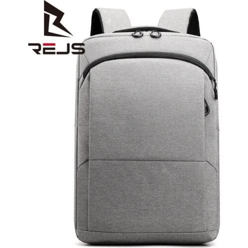 REJS LANGT Laptop Backpack Men 15.6 Inch Casual Backpacks Nylon Fashion Solid School Bag Ultralight Travel Handbag Mochila