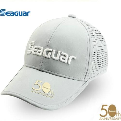 Seaguar 2021 New Fishing Hats Sun Protection Sunshade Breathable Fishing Caps Adjustable Hot Outdoor Caps