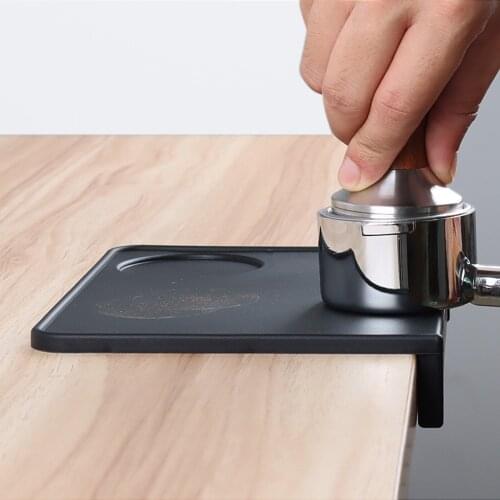 Silicone Coffee Tamper Mat Tamping Rest Holder Corner Tamping Powder Pad