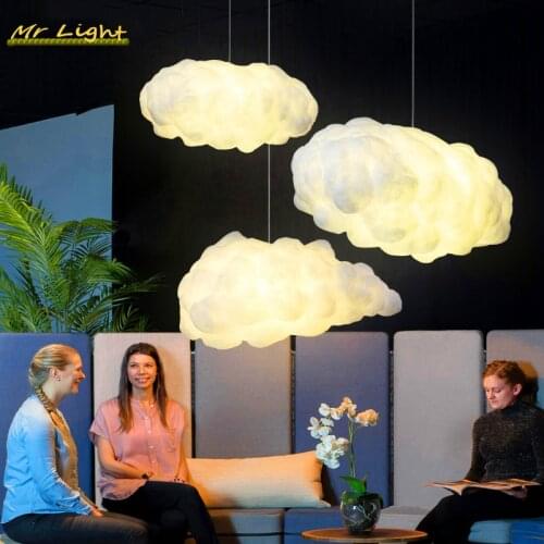 Post-modern Cloud Pendant Lights Lighting Nordic Pendant Lamp Bedroom Living Room Restaurant Decor LED Hanging Lamps Luminaries