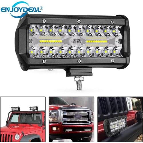 LED Work Light Bar Waterproof IP67 Work Light Driving Offroad Boat auto Tractor Truck LED Light Bar SUV Spot Light Flood Lights