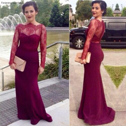 Long Sleeves Prom Dress Women Wear Party Dress Formal Event Gown
