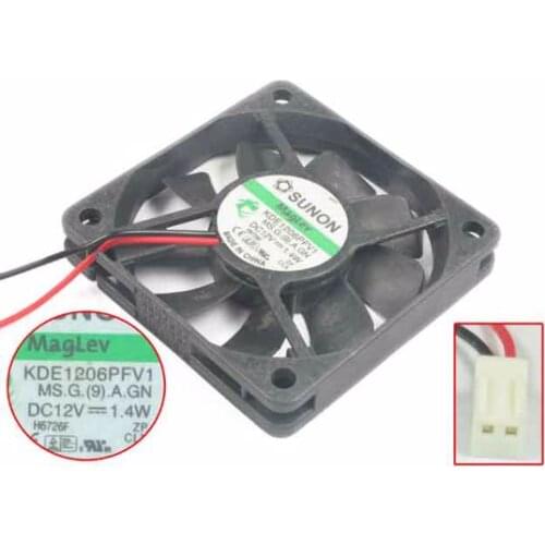 SUNON KDE1206PFV1 MS.G.(9).A.GN DC 12V 1.4W 60x60x10mm Server Cooling Fan