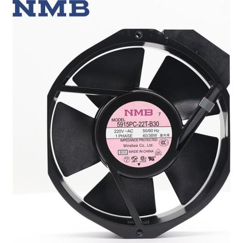 Japan NMB 5915PC-22T-B30 Ventilation HAVC Systems Axial AC Cooling Fans 220V 38W Ball Bearing Blower вентелятор for Cabinet