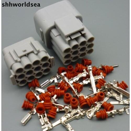 Worldgolden 5/30/100sets 12 Pin 2.2mm Way male female Waterproof Electrical Wire Connector Plug auto connectors
