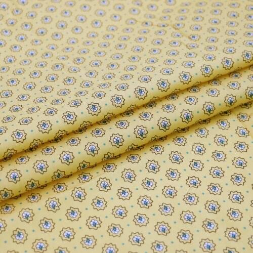 100cm*147cm Retro Shirt Fabric Natural 100% Cotton Poplin Material Calico