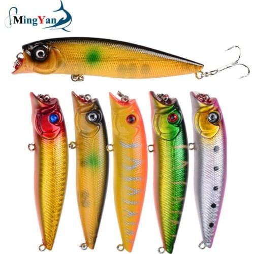 1pcs 9cm 11g Popper Fishing Lures Wobbler Hard Bait Treble Hooks Carp Fly Fishing Isca Artificial Pesca Fishing Tackle