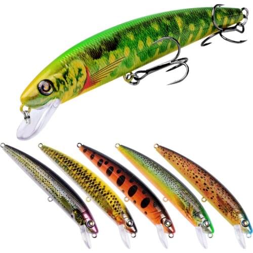 1Pcs Fishing Lures Minnow Bait140mm 19g Artificial Bait Wobbler Crankbait Carp Striped Swimbait Pesca Hard Bait Fishing Tackle