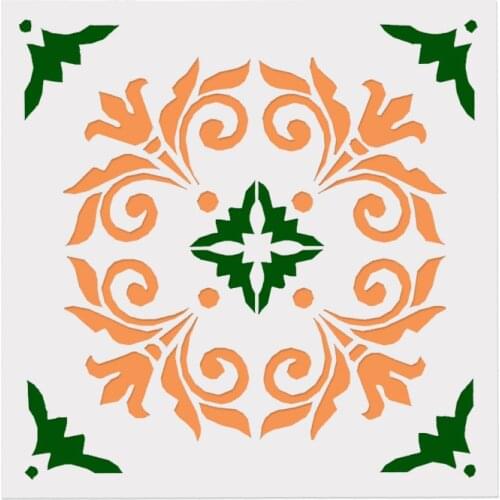 13*13 Creative pvc Layering Stencils for DIY Scrapbooking/photo album Decorative Embossing DIY Paper Cards Crafts