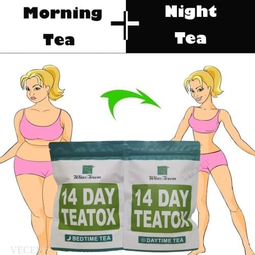 14days100% Pure Natural Detox Tea Bags Colon Cleanse Fat Burn Weight Loss Tea Man Women Tea Belly Slimming Tea Teaware Sets