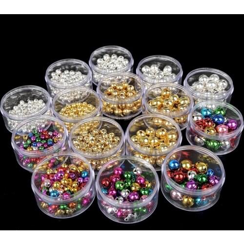 20-100Pcs Aluminum Loose Beads Small Jingle Bells Small For Festival Party Decoration/Christmas Tree Decoration/DIY Crafts Acces