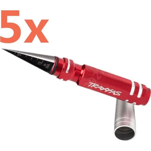 5x Traxxas Aluminum Handle Body Reamer Mit Alu Griff Hole Puncher TRA3433X 3433X 0-12mm For RC Remote Control Cars E-Revo TRX-4
