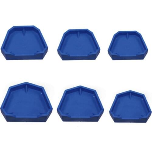 6 Pieces/Set Dental Lab Model Former Base Molds With Notches Dentist Equipment Device Instrument