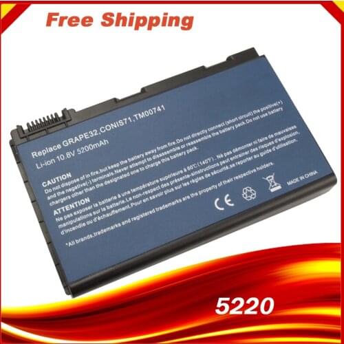TM00741 GRAPE32 Laptop battery FOR Acer Extensa 5210 5220 5230 5230E 5420 5420G 5430 5610 5610G GRAPE31 GRAPE34 TM00751