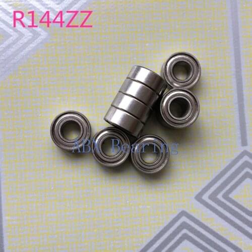 10pcs R144ZZ RI-418ZZ R144 FR144ZZ deep groove ball bearing 3.175x6.35x2.78mm 3.175x6.35x2.381mm inch miniature bearing