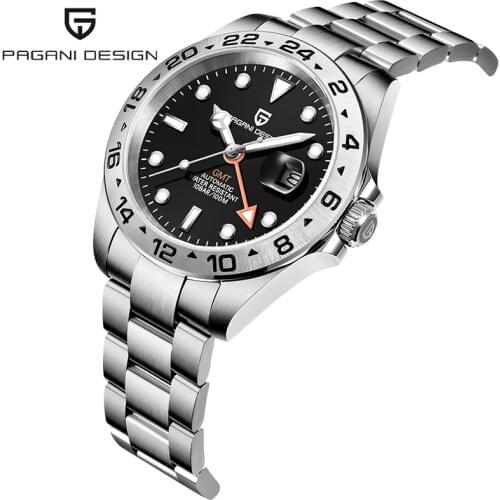 2021 Pagani Designs A New Top Brand Fashion Luxury Men' Mechanical Watch 42MM Sapphire Glass Stainless Steel GMT Automatic Watch