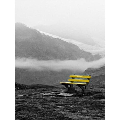 Black And White Landscape DIY 11CT Embroidery Cross Stitch Kits Craft Needlework Set Cotton Thread Printed Canvas Home Room