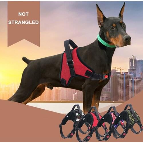 Copetsla Dog Soft Adjustable Harness Pet Large Dog Walk Out Harness Vest for Medium Dog Chest Strap Dog Harness Pets Accessories