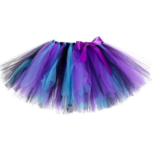Black Purple Turquoise Girls Tutu Skirt Fluffy Smash Cake Child Baby Kids Tutu Dance Birthday Party Skirt Girl Halloween Costume