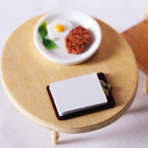 Decoration Lightweight Mini Paper Clip Writing Board Dollhouse Accessories
