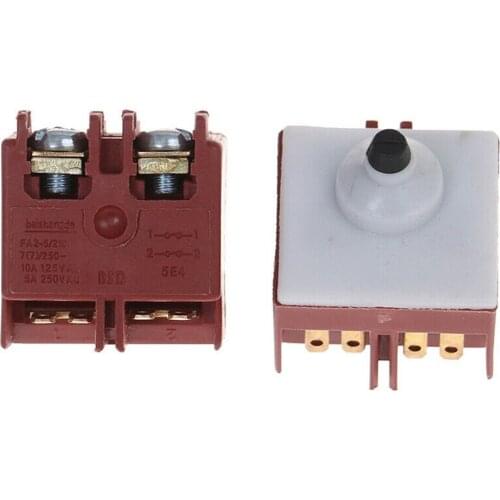 1pc Angle Grinder Switch 27*25.5*20mm AC250V 6A 125V/12A DPST NO Push Button Switch For Bosch GWS6/7-100 Angle Grinder Part