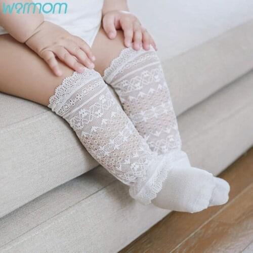 Warmom Baby Kids Mesh Socks for Boy Girl Lace Fishnet Ankle High Lace Fish Net Vintage Sock Baby Anti-mosquito Lace Pile Socks
