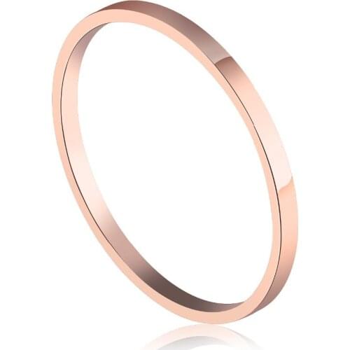 FATE LOVE Fashion Jewelry Women Rings Solid Polished Stainless Steel rose gold platedUS size 3 4 5 6 7 8 9 10