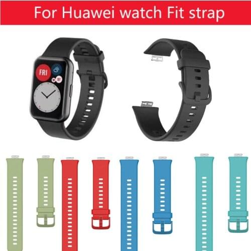 Hot Rubber Strap for Huawei Watch Fit Smart Wristband Bracelet Replacement Sport Band