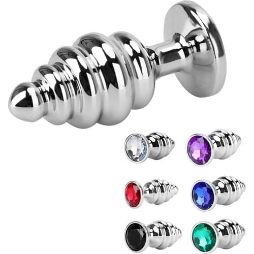 Anus Dilator Thread Anal Plug Jewelry Metal Butt Plug Prostate Massager Sex Toys For Women Man Gay Adult Products Anal Beads