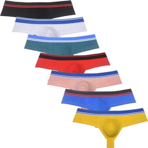 Men Underwear Cotton Cheeky Boxer Briefs Bottoms Trunks Brazil Bikini Mens Panties Male Skimpy Pouch Shorts