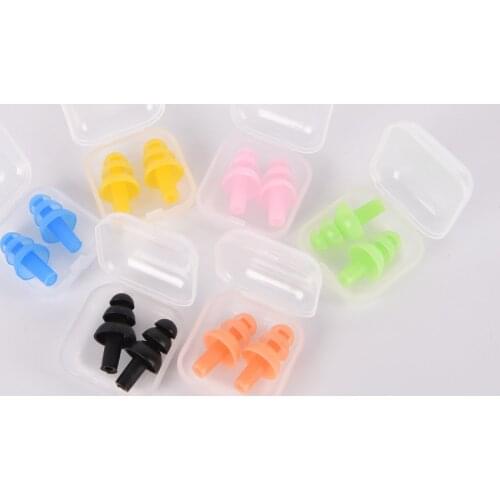 Soft Silicone Swimming Ear Plugs Sound Noise Reduction Earplug With Retail Box for Swim Sleep Snoring Swimming Accessories