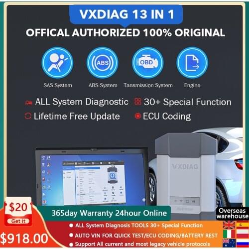 OBD2 VXDIAG ALLSCANNER 13 in 1 SE PRO For BMW ICOM For Ford IDS For Toyota TIS V15 C6 For Benz For GM Tech2win Diagnostic tool