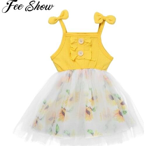 Newborn Clothes Baby Girl Princess Bowknot Dress Mesh Patchwork Floral Baptism Girls Tulle Tutu Wedding Party Birthday Dresses