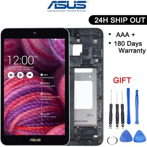 Original 8 inch For Asus Memo Pad 8 ME181 ME181C K011 LCD Display Digitizer Touch Screen Panel Assembly With Frame Black/White