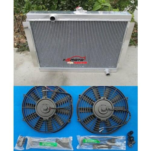 Alloy Aluminum Radiator+ FAN For Nissan Datsun 280Z 280ZX 1975-1983 76 77 78 79 80 81 82 83