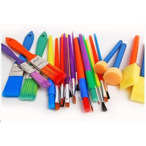 Painting Supplies Early childhood paint brush sponge coarse brush