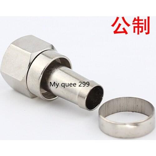 The cable TV F - head public - system interface amplifier splitter connector SYWV cable connector is on sale