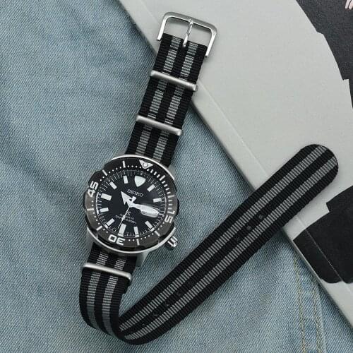 High Quality Nato Style Nylon Watch Strap 20mm 22mm For James Bond 007 Military Casual Watchbands Army Sport Watch Strap Replace