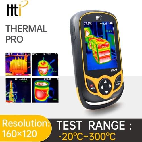 HTI Thermal Imager HT-A1 Infrared Thermal Camera Detector Temperature Meter Measuring Tools Handheld TFT Display Screen Hunt